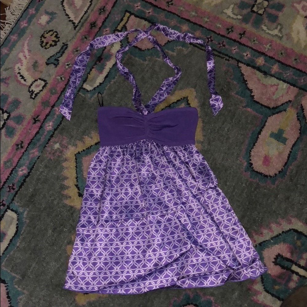 Bebe Purple Silk Tank
